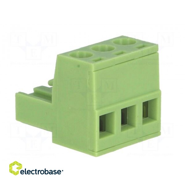 Pluggable terminal block | 5mm | ways: 3 | straight | plug | female image 4