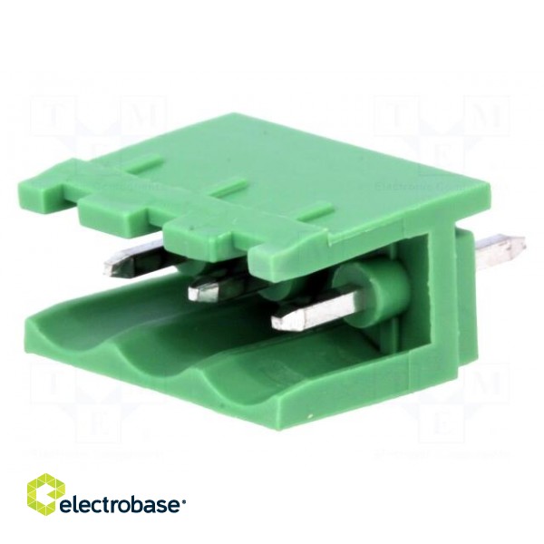 Pluggable terminal block | 5mm | ways: 3 | straight | socket | male image 1
