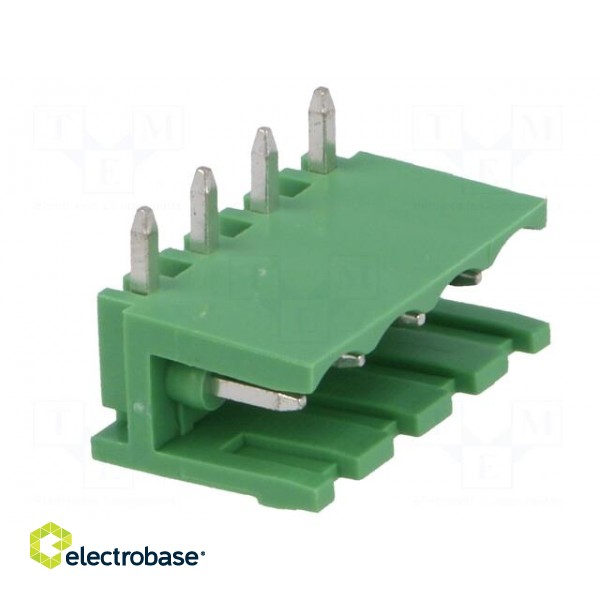 Pluggable terminal block | 5mm | ways: 4 | angled 90° | socket | male image 8