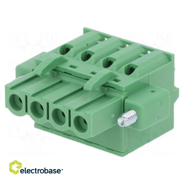 Pluggable terminal block | 5mm | ways: 4 | straight | plug | female image 1