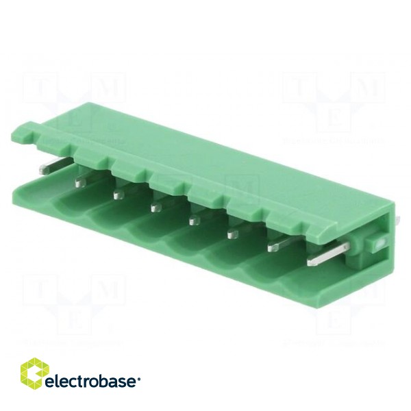 Pluggable terminal block | 5mm | ways: 8 | straight | socket | male image 1