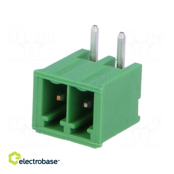 Pluggable terminal block | Contacts ph: 3.5mm | ways: 2 | angled 90° image 1