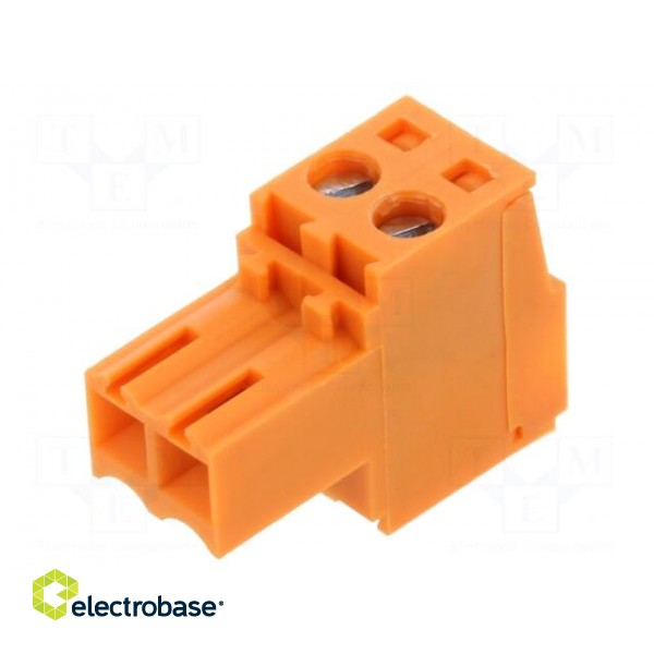 Pluggable terminal block | Contacts ph: 3.5mm | ways: 2 | straight image 1