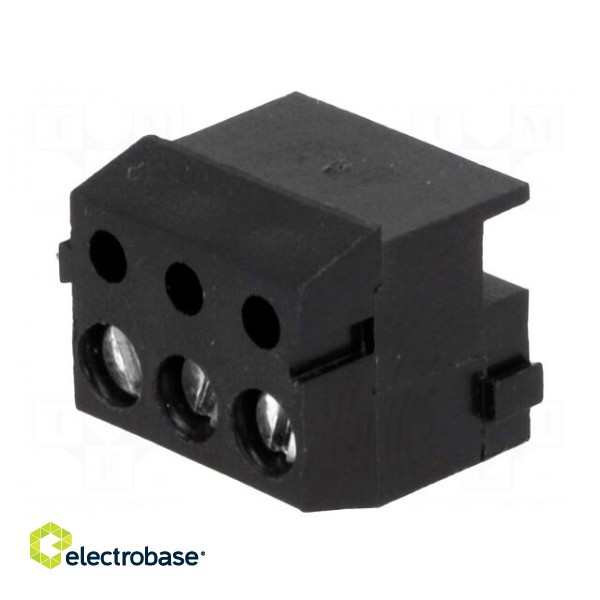 Pluggable terminal block | Contacts ph: 3.5mm | ways: 3 | angled 90° image 1