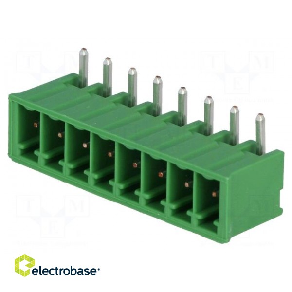Pluggable terminal block | Contacts ph: 3.5mm | ways: 8 | angled 90° image 1