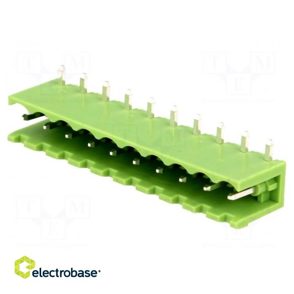 Pluggable terminal block | Contacts ph: 5mm | ways: 10 | angled 90° фото 1