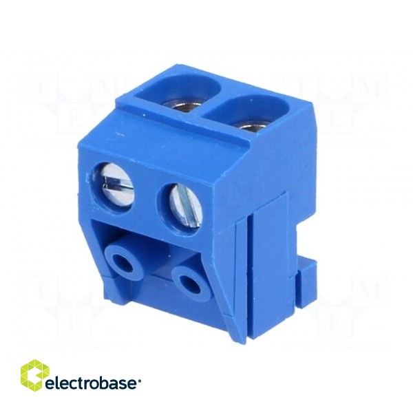 Pluggable terminal block | Contacts ph: 5mm | ways: 2 | angled 90° image 2