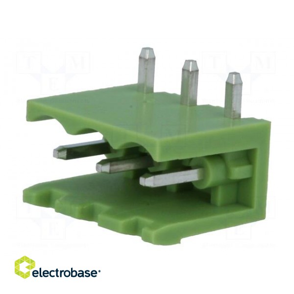 Pluggable terminal block | Contacts ph: 5mm | ways: 3 | angled 90° image 2