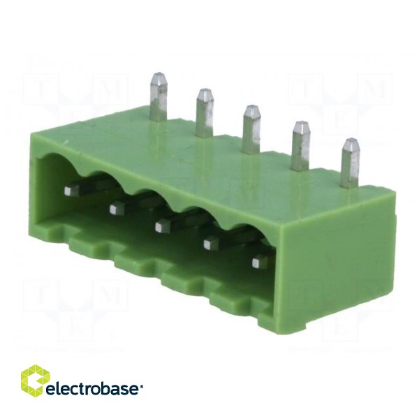 Pluggable terminal block | Contacts ph: 5mm | ways: 5 | angled 90° фото 2