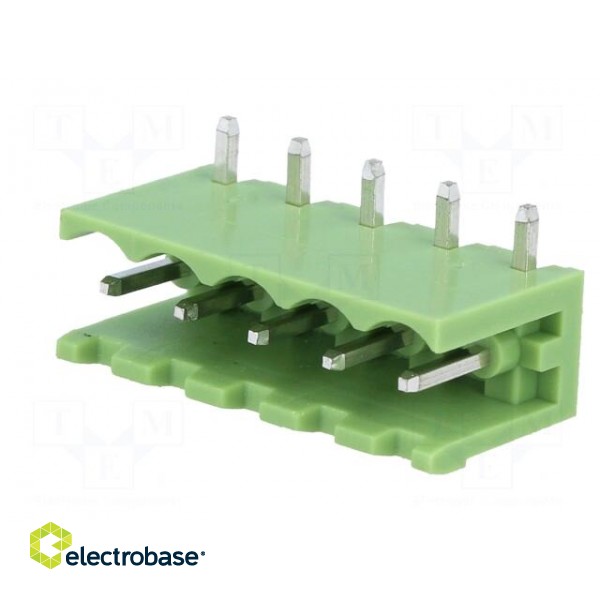 Pluggable terminal block | Contacts ph: 5mm | ways: 5 | angled 90° image 2