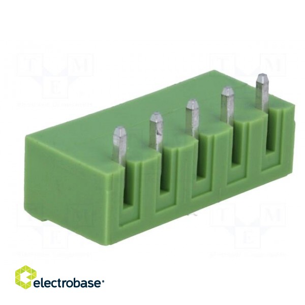 Pluggable terminal block | Contacts ph: 5mm | ways: 5 | angled 90° фото 4