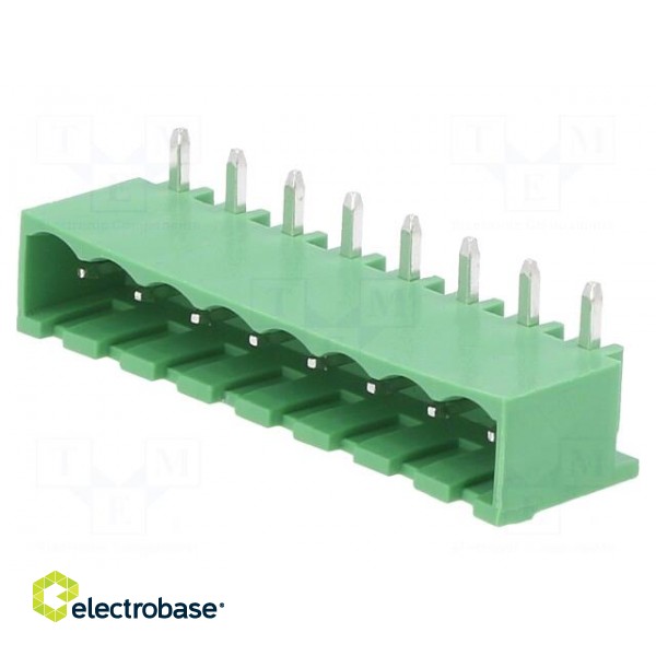 Pluggable terminal block | Contacts ph: 5mm | ways: 8 | angled 90° фото 1