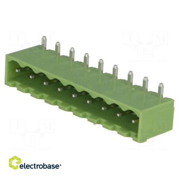 Pluggable terminal block | Contacts ph: 5mm | ways: 9 | angled 90° image 1