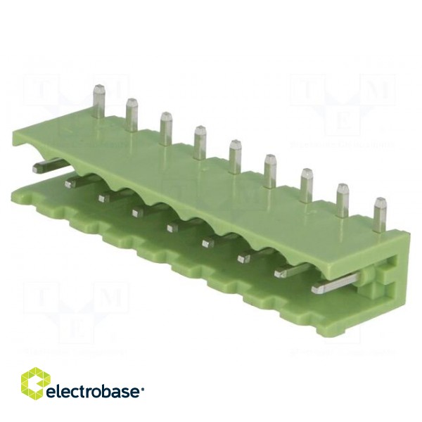Pluggable terminal block | Contacts ph: 5mm | ways: 9 | angled 90° фото 1