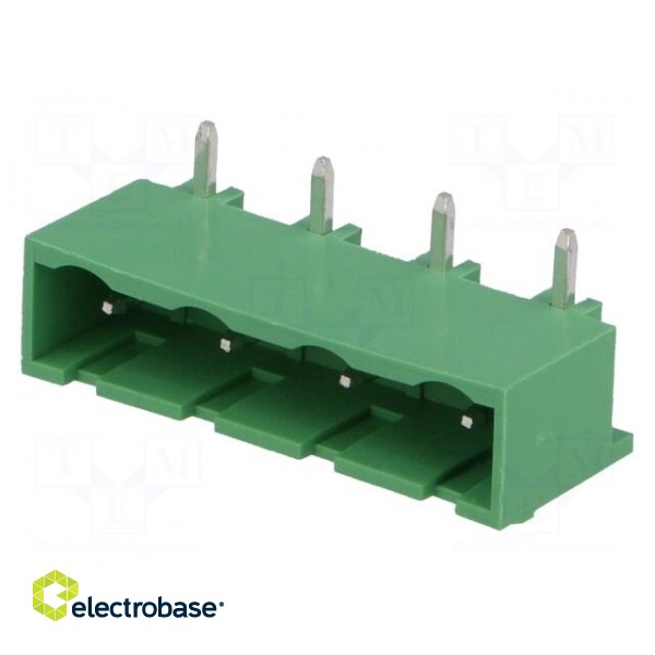 Pluggable terminal block | Contacts ph: 7.5mm | ways: 4 | angled 90° image 1