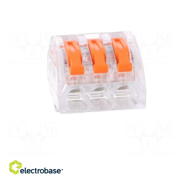 Quick splice | spring clamp | 0.2÷4mm2 | 450V | 32A | for cable | ways: 1 image 9