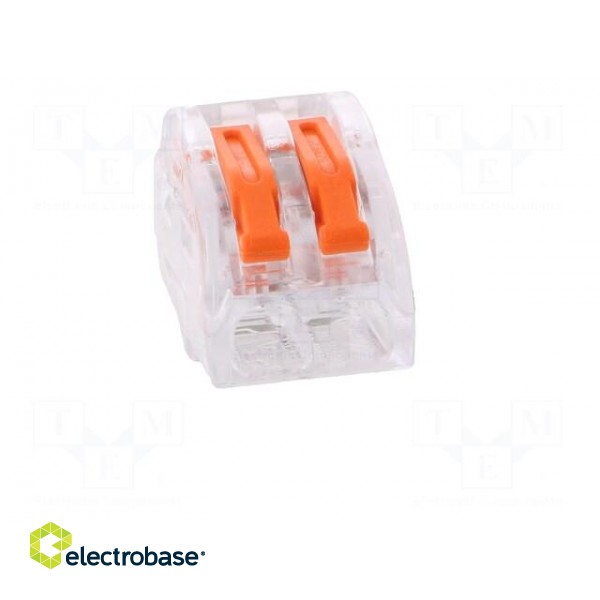 Quick splice | spring clamp | 0.2÷4mm2 | 450V | 32A | for cable | ways: 1 фото 9