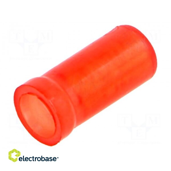 Close end | crimped | 0.3÷0.9mm2 | 22AWG÷18AWG | for cable | red