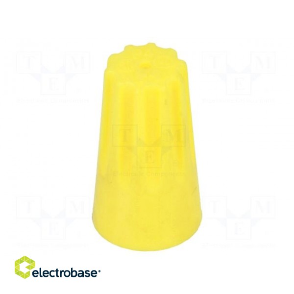 Wire nut connector | 0.5÷6mm2 | yellow | 50pcs. image 1