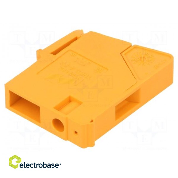 Splice terminal: transformer | ways: 1 | 0.2÷6mm2 | orange | 690V | 38A image 1