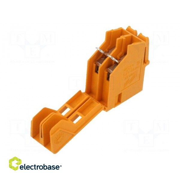 Splice terminal: transformer | ways: 2 | 0.2÷6mm2 | orange | 690V | 38A image 1