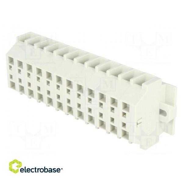 Terminal block | ways: 12 | 0.5÷4mm2 | spring clamp | 550V | 23A image 1