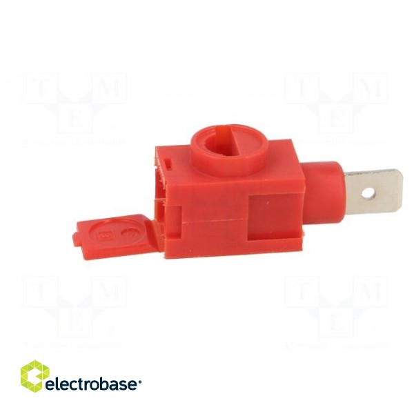 Terminal block | ways: 1 | 0.14÷2.5mm2 | Colour: red | 26AWG÷12AWG фото 3