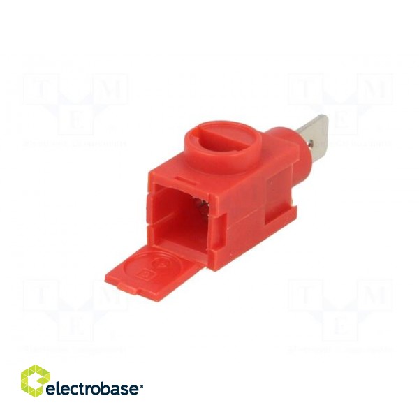 Terminal block | ways: 1 | 0.14÷2.5mm2 | Colour: red | 26AWG÷12AWG фото 2