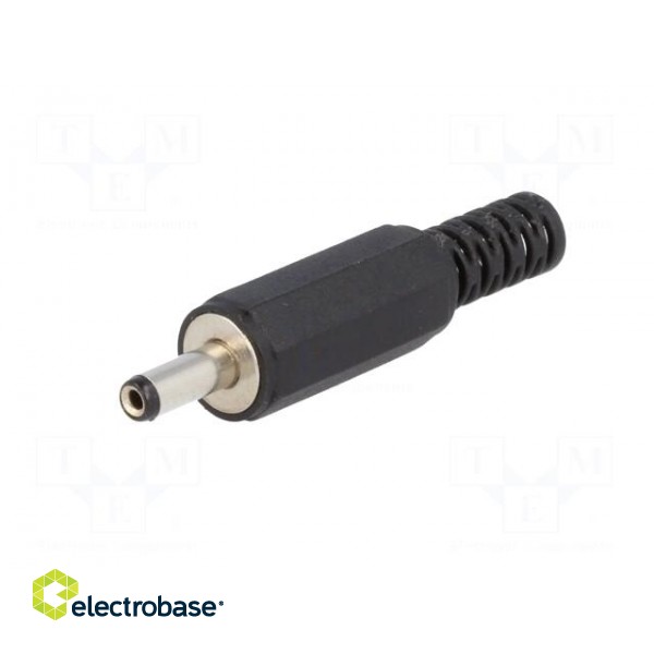 Plug | DC supply | female | 3,4/1,3mm | 3.4mm | 1.3mm | for cable | 9mm paveikslėlis 2