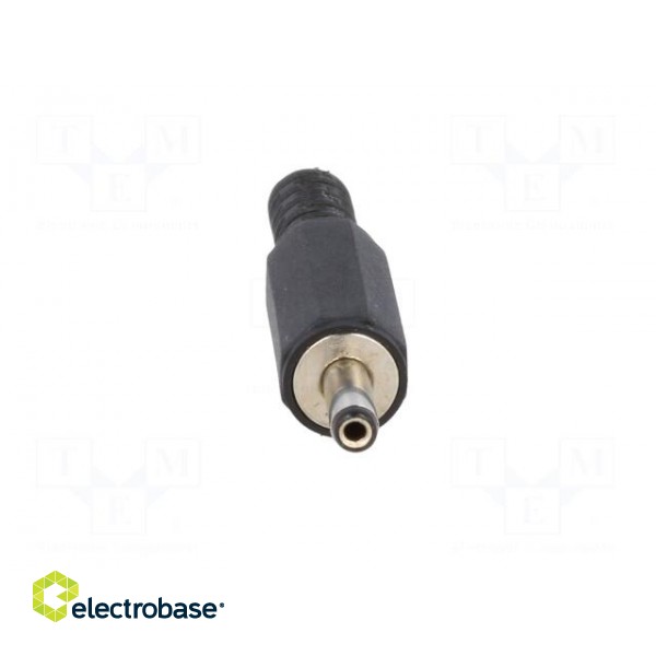 Plug | DC supply | female | 3,4/1,3mm | 3.4mm | 1.3mm | for cable | 9mm paveikslėlis 9
