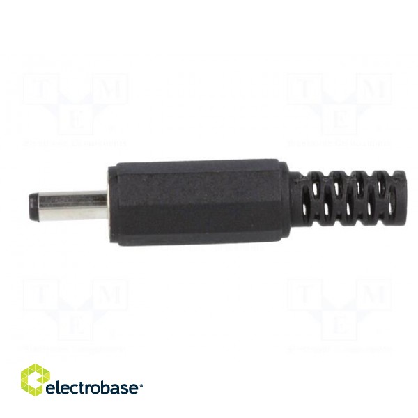 Plug | DC supply | female | 3,4/1,3mm | 3.4mm | 1.3mm | for cable | 9mm image 3