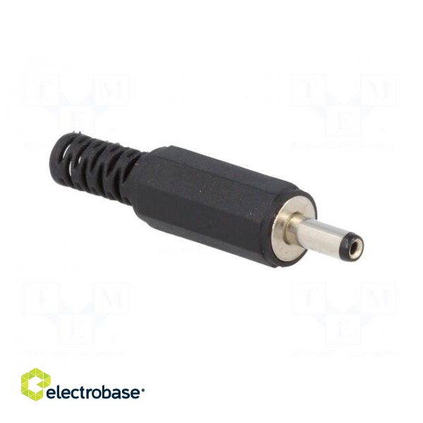Plug | DC supply | female | 3,4/1,3mm | 3.4mm | 1.3mm | for cable | 9mm paveikslėlis 8