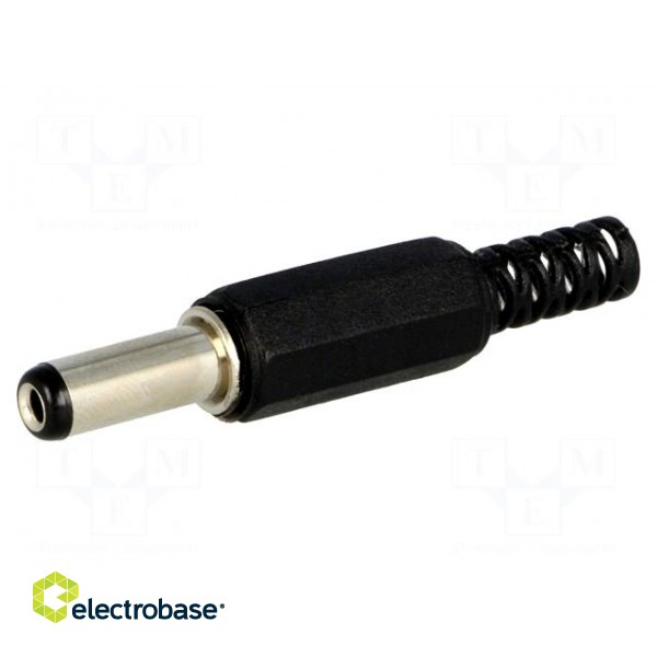 Plug | DC supply | female | 5,5/2,1mm | 5.5mm | 2.1mm | for cable | 14mm image 1
