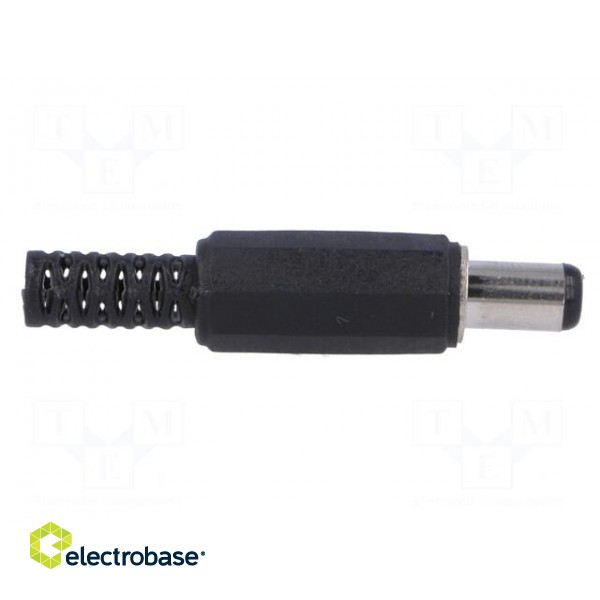 Plug | DC supply | female | 5,5/2,1mm | 5.5mm | 2.1mm | for cable | 9mm фото 7