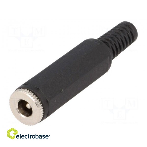Plug | DC supply | male | 5,5/2,1mm | 5.5mm | 2.1mm | straight image 1