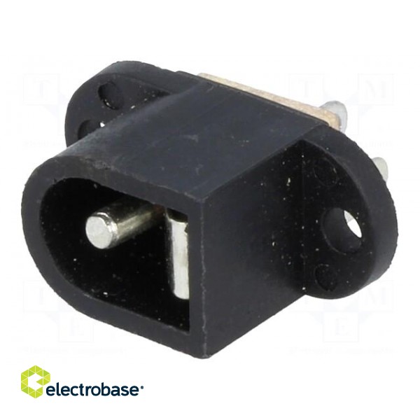 Socket | DC supply | male | 5,5/2,1mm | 5.5mm | 2.1mm | soldering image 1