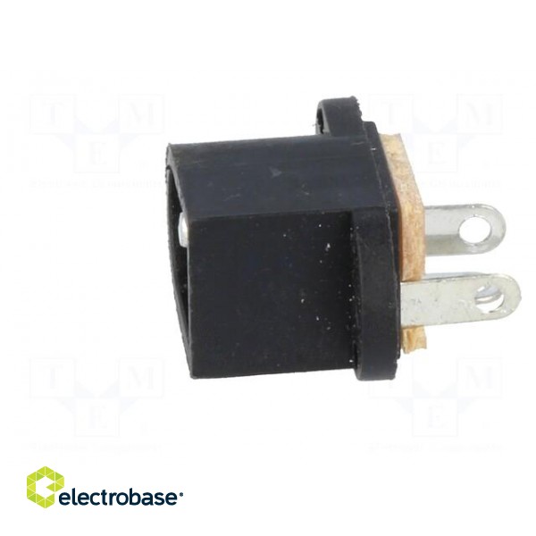 Socket | DC supply | male | 5,5/2,1mm | 5.5mm | 2.1mm | soldering image 3