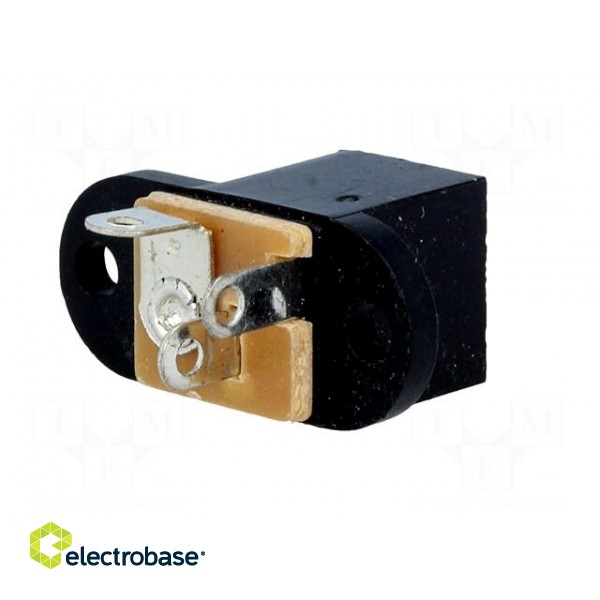 Socket | DC supply | male | 5,5/2,5mm | 5.5mm | 2.5mm | soldering image 6