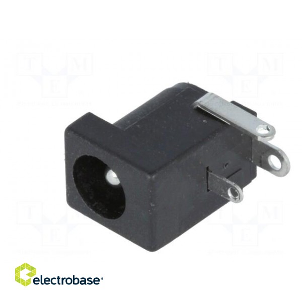 Socket | DC supply | male | 5,5/2,5mm | 5.5mm | 2.5mm | THT | 1A | -25÷85°C image 2