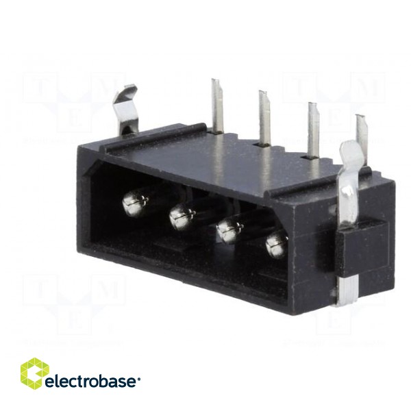 Socket | wire-board | male | PIN: 4 | snap fastener | THT | 5.08mm image 2