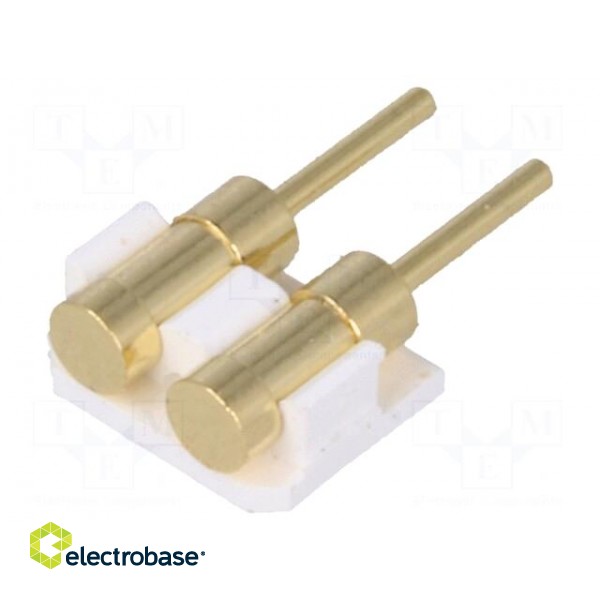 Connector: PCB to PCB | PIN: 2 | gold-plated | SMT | male | on PCBs