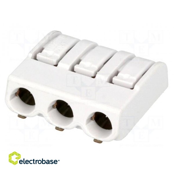 Connector: plug-in | 2061 | 6mm | ways: 3 | 20AWG÷16AWG | 0.5÷1.5mm2 paveikslėlis 1