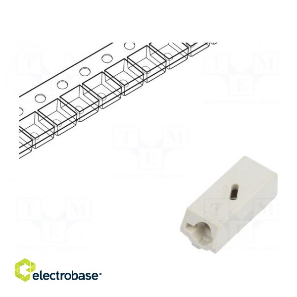 Connector: plug-in | DG2003 | 6mm | ways: 1 | 0.5÷1.5mm2 | 10A | SMT | 200V