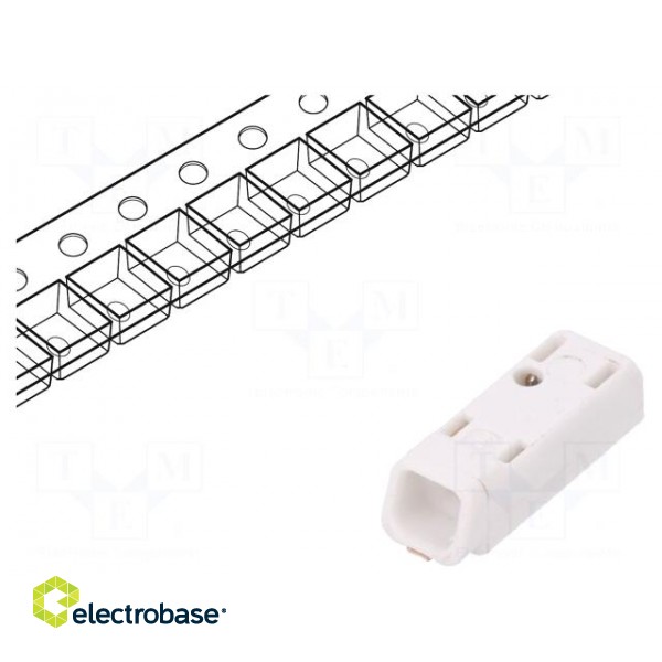 Connector: plug-in | MICROCON | 4mm | ways: 1 | 0.2÷0.75mm2 | 6A | SMT image 1