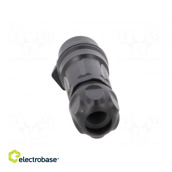 Plug | Connector: circular | MRD | PIN: 3 | gold flash | 10A | soldering image 5
