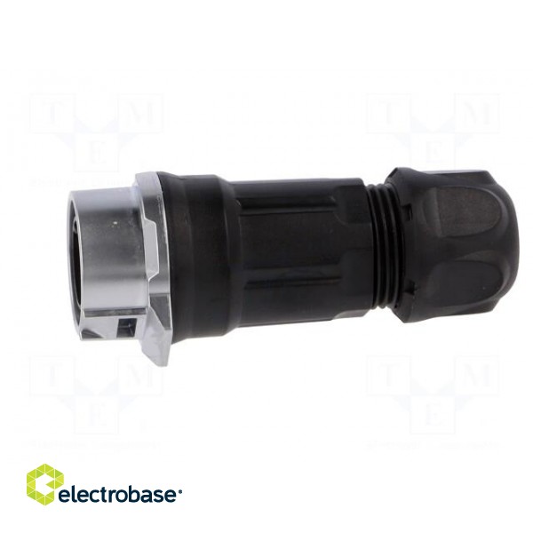 Plug | Connector: circular | MRD | PIN: 4 | gold flash | 10A | soldering image 3