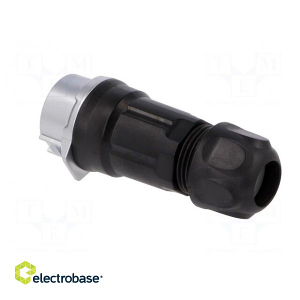 Plug | Connector: circular | MRD | PIN: 4 | gold flash | 10A | soldering image 4