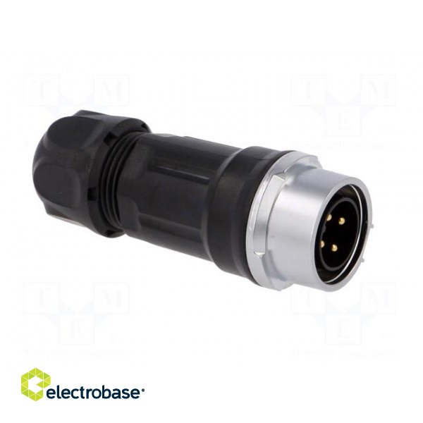 Plug | Connector: circular | MRD | PIN: 4 | gold flash | 10A | soldering image 8