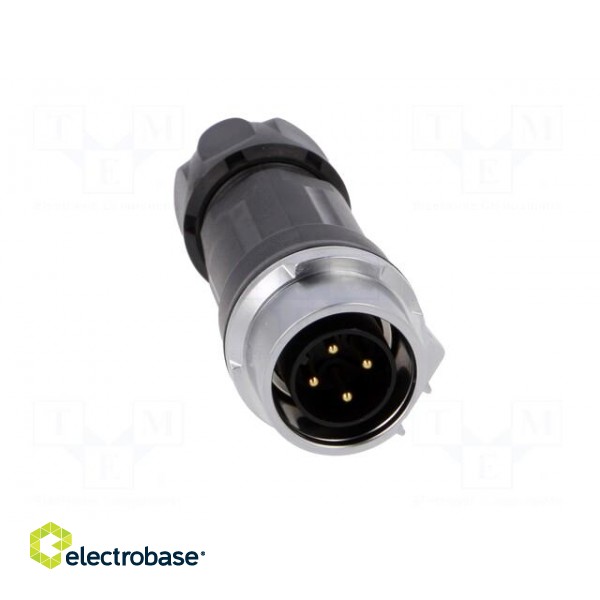 Plug | Connector: circular | MRD | PIN: 4 | gold flash | 10A | soldering image 9