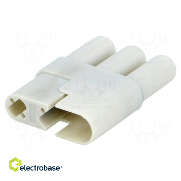 Plug | Connector: wire-wire | 520 | PIN: 3 | 8.5A | hermaphrodite image 1
